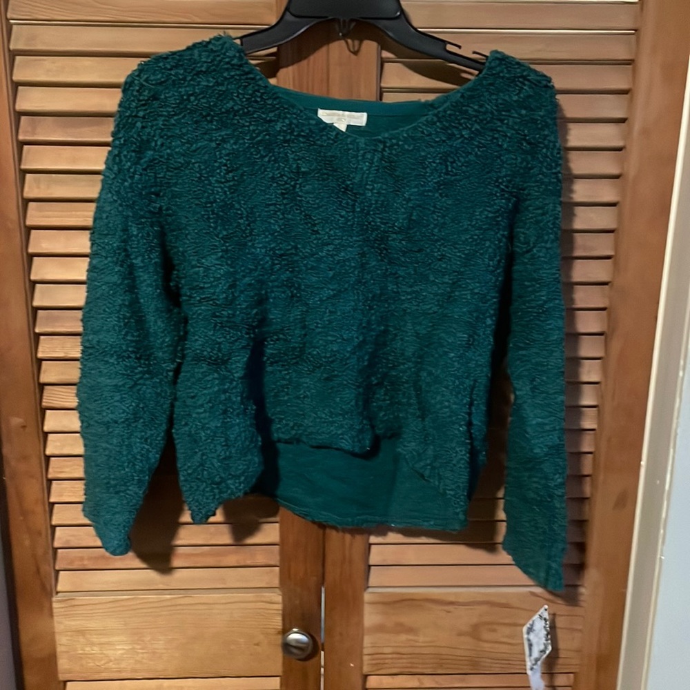chelsea & violet girls L, green sweater